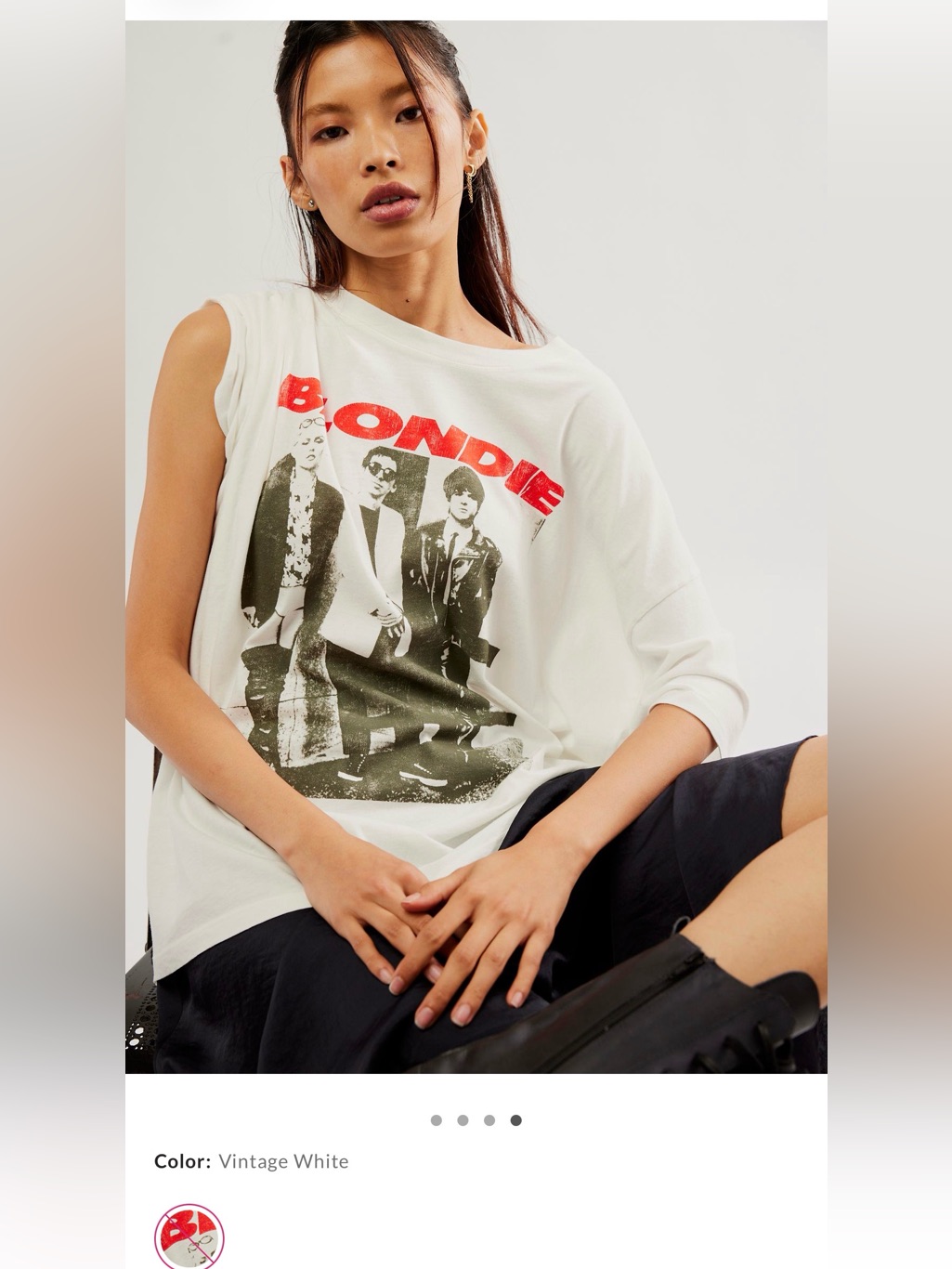 Daydreamer - Free People Blondie Band Tee - Nwt